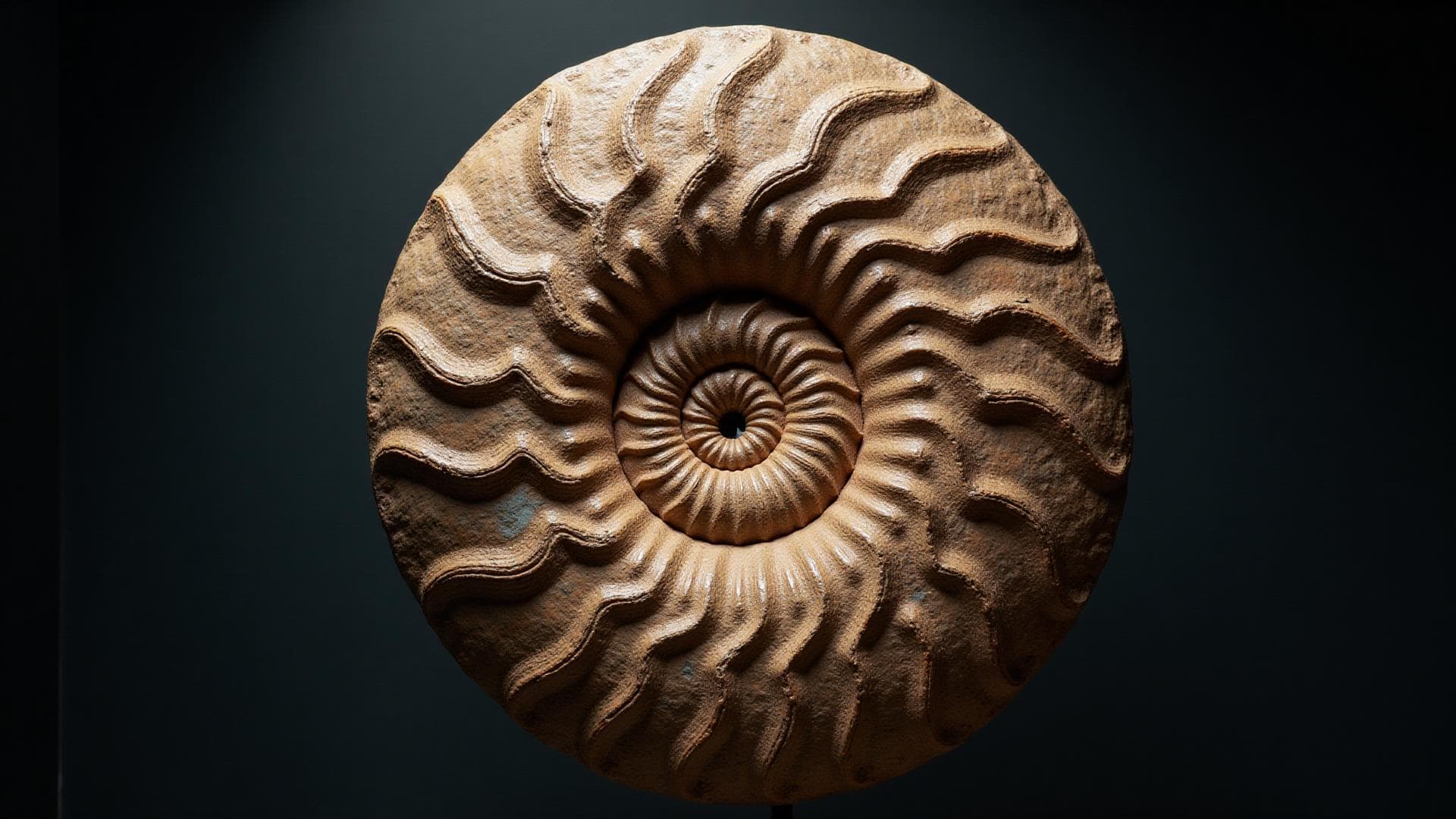 Ammonite fossil